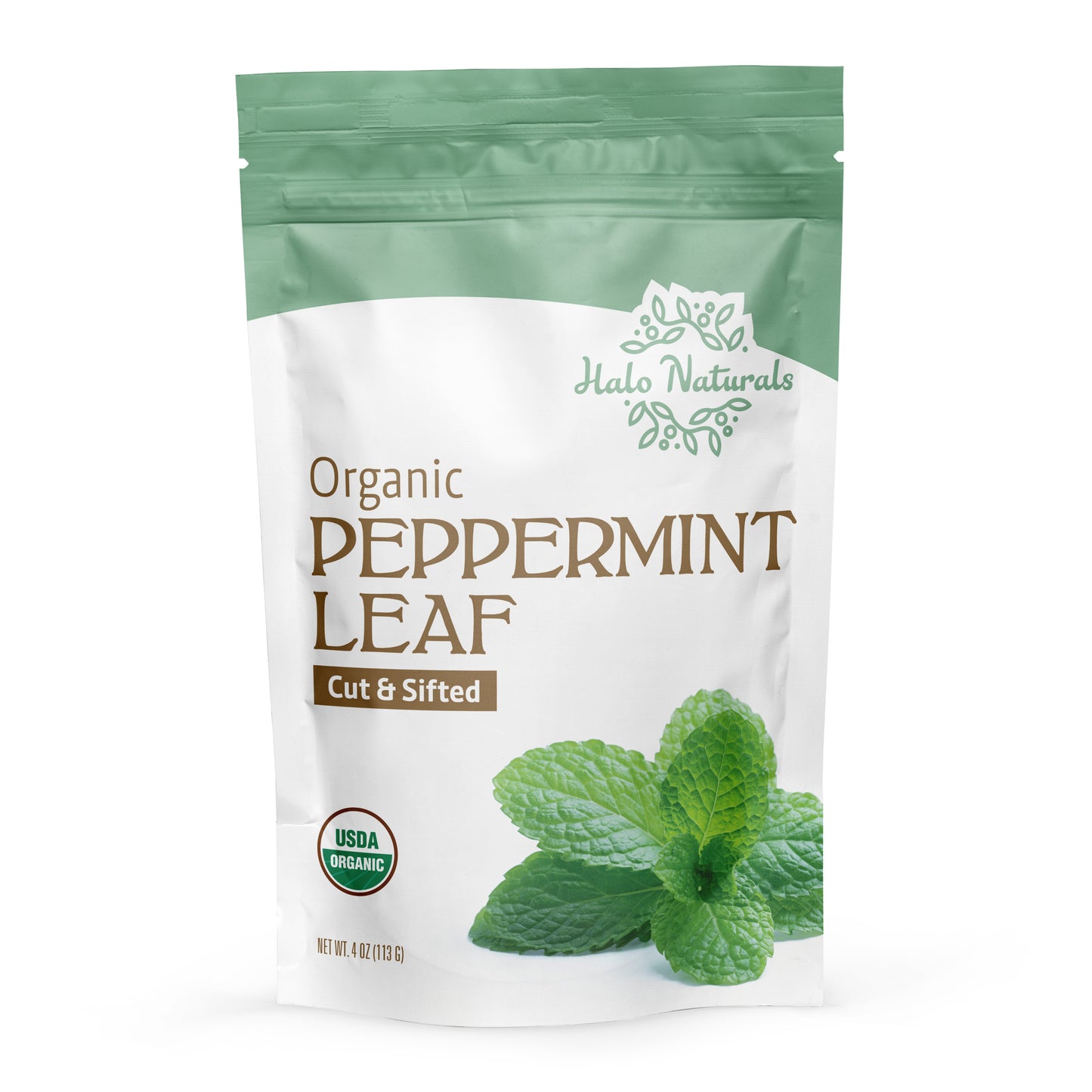 Organic Peppermint Leaf Cut & Sifted, 4 Ounces