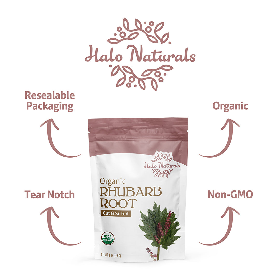 Rhubarb Root Cut & Sifted Organic