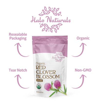 Red Clover Blossoms Whole Organic