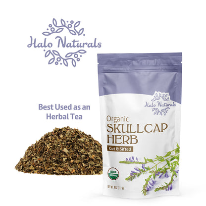 Skullcap Herb Cut & Sift Organic