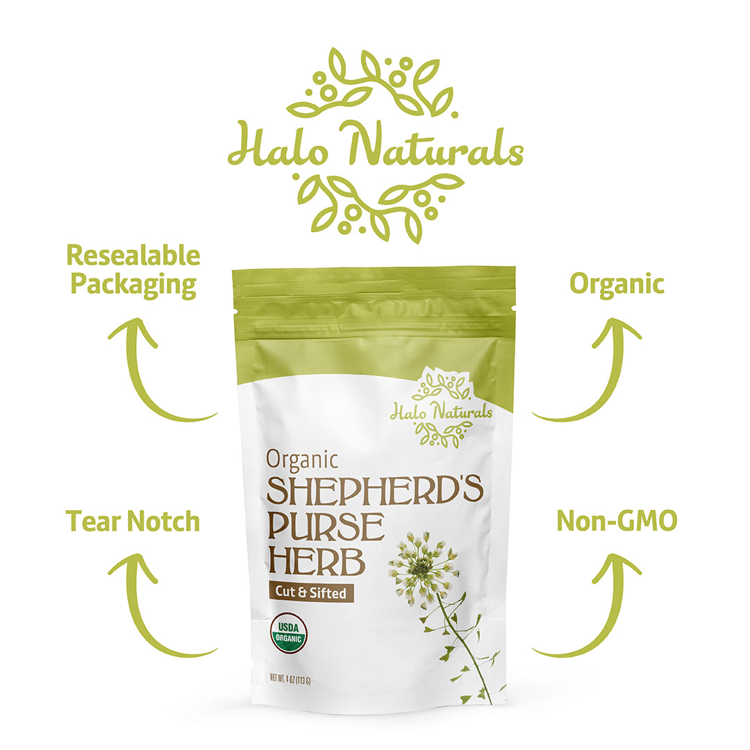 Shepherd's Purse Herb Cut & Sifted Organic