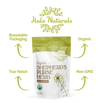 Shepherd's Purse Herb Cut & Sifted Organic