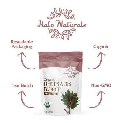 Rhubarb Root Cut & Sifted Organic